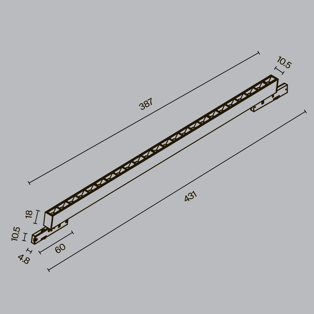 Трековый магнитный светильник Maytoni Points TR193-1-20W3K-M-B