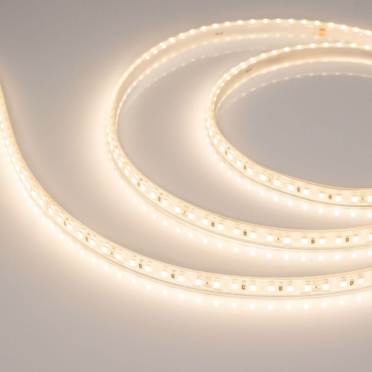Светодиодная герметичная лента Arlight RTW-PU-A120-10.5mm 24V Warm3000 (16.8 W/m, IP68, Wire 2m, 5m) 029043(3)