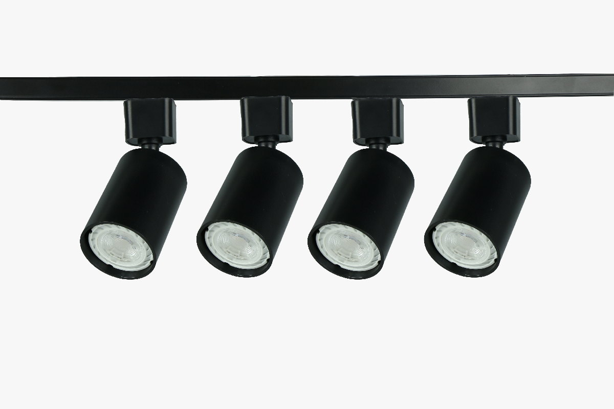 Трековый однофазный светильник (4 шт.) Эра TR70-SET4-GU10-BK Б0063956