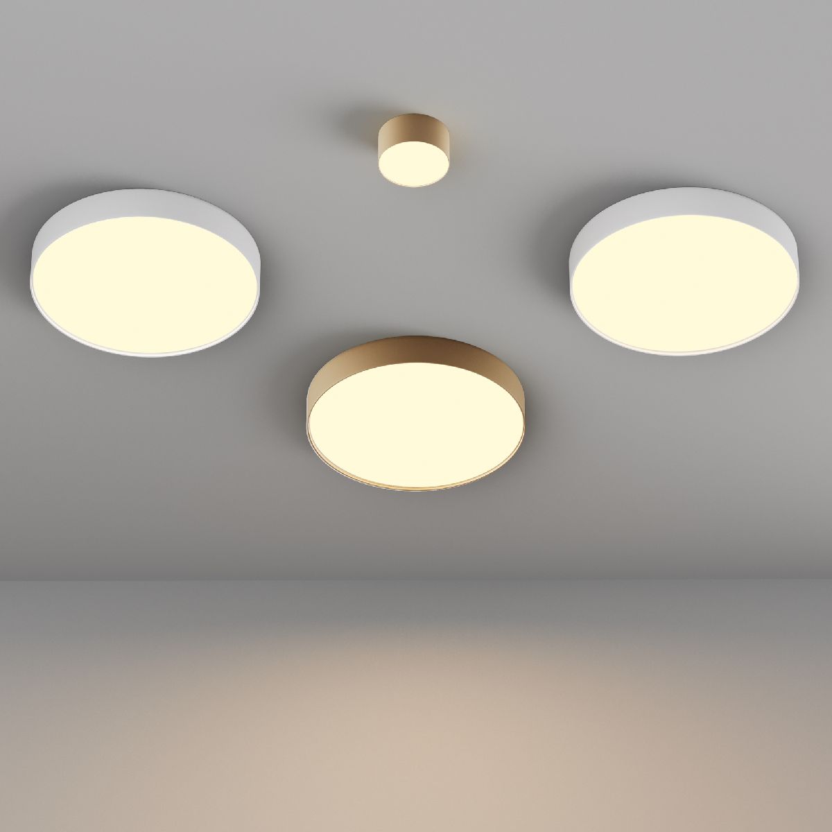 Потолочный светильник Maytoni Zon C032CL-45W2.7K-RD-W