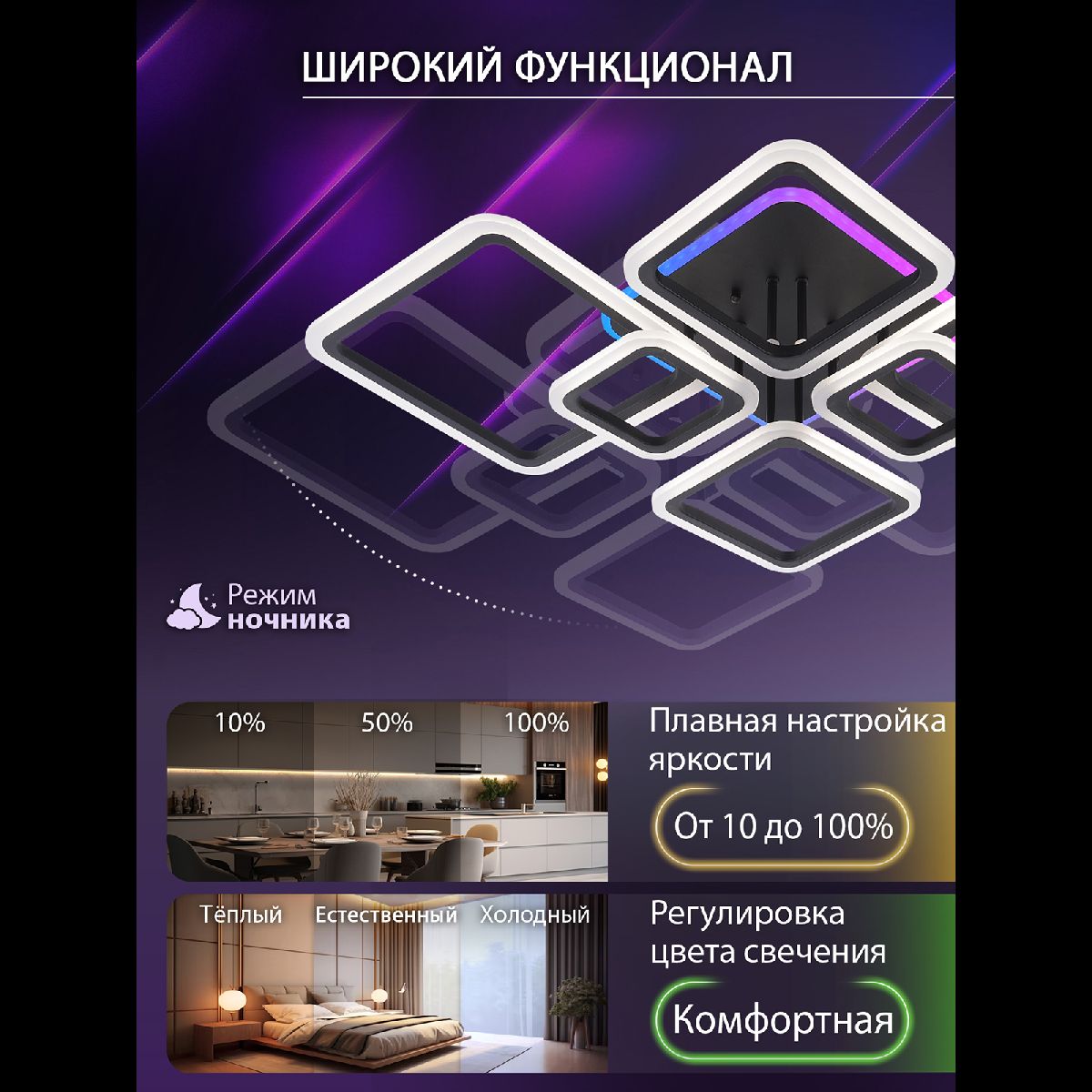 Потолочная люстра Natali Kovaltseva Spektr LED LAMPS 81442