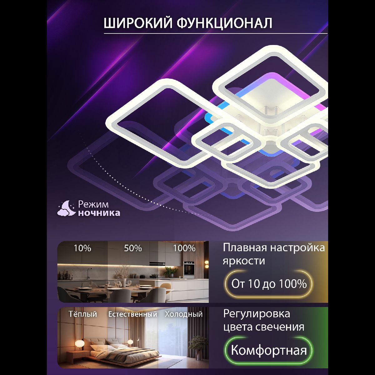 Потолочная люстра Natali Kovaltseva Spektr LED LAMPS 81441
