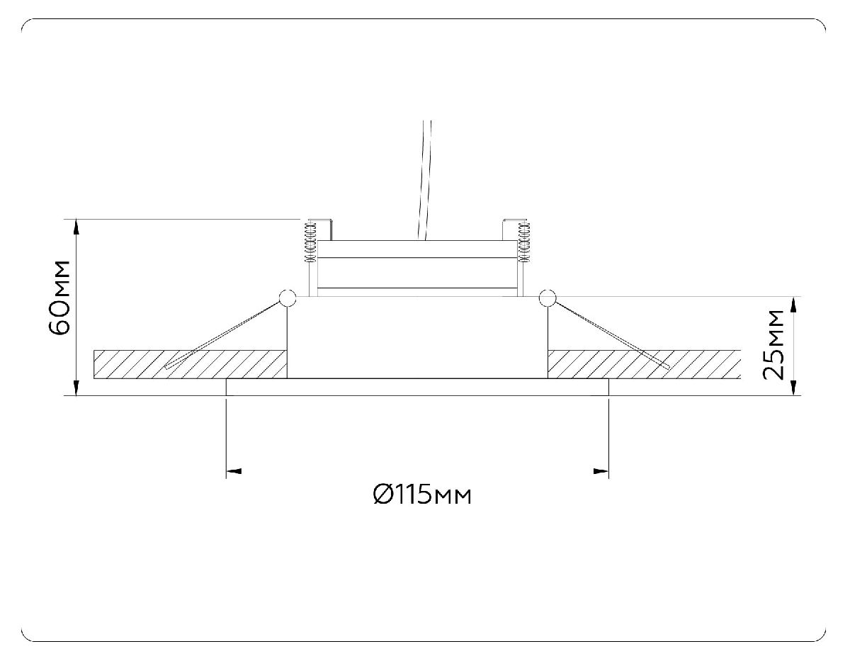 Встраиваемый светильник Ambrella Light GX Standard Tech Techno Spot TN52335