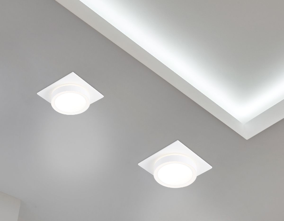 Встраиваемый светильник Ambrella Light GX53 Acrylic Tech Techno Spot TN52421