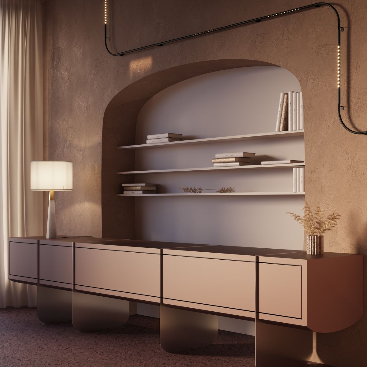 Трековый светильник Maytoni Points C101CL-L1000-24W3-6K-B