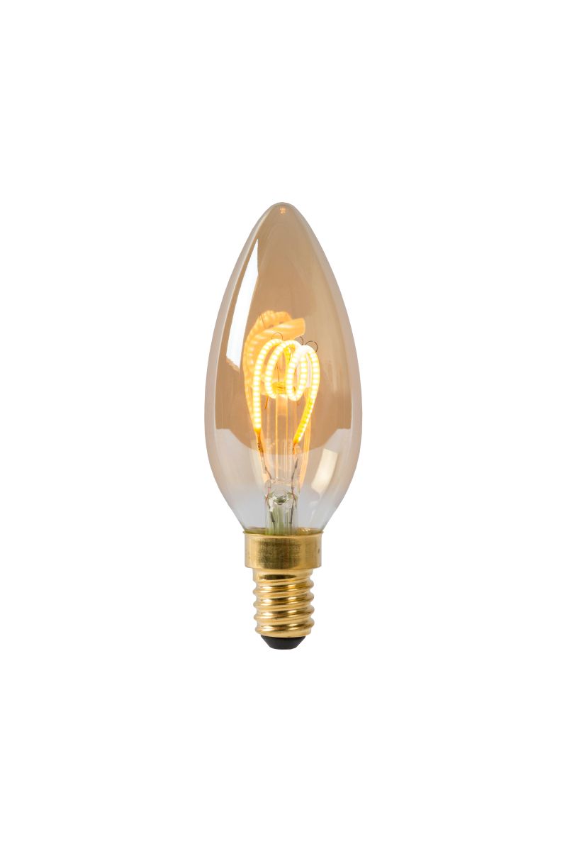 Светодиодная диммируемая лампа Lucide E14 3W 2200K cвеча 49043/03/62