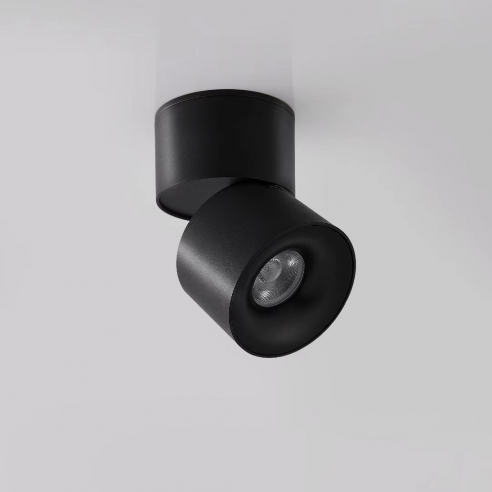 Накладной спот iLedex Metrica 115-12W-D70-4K-55DG-BK