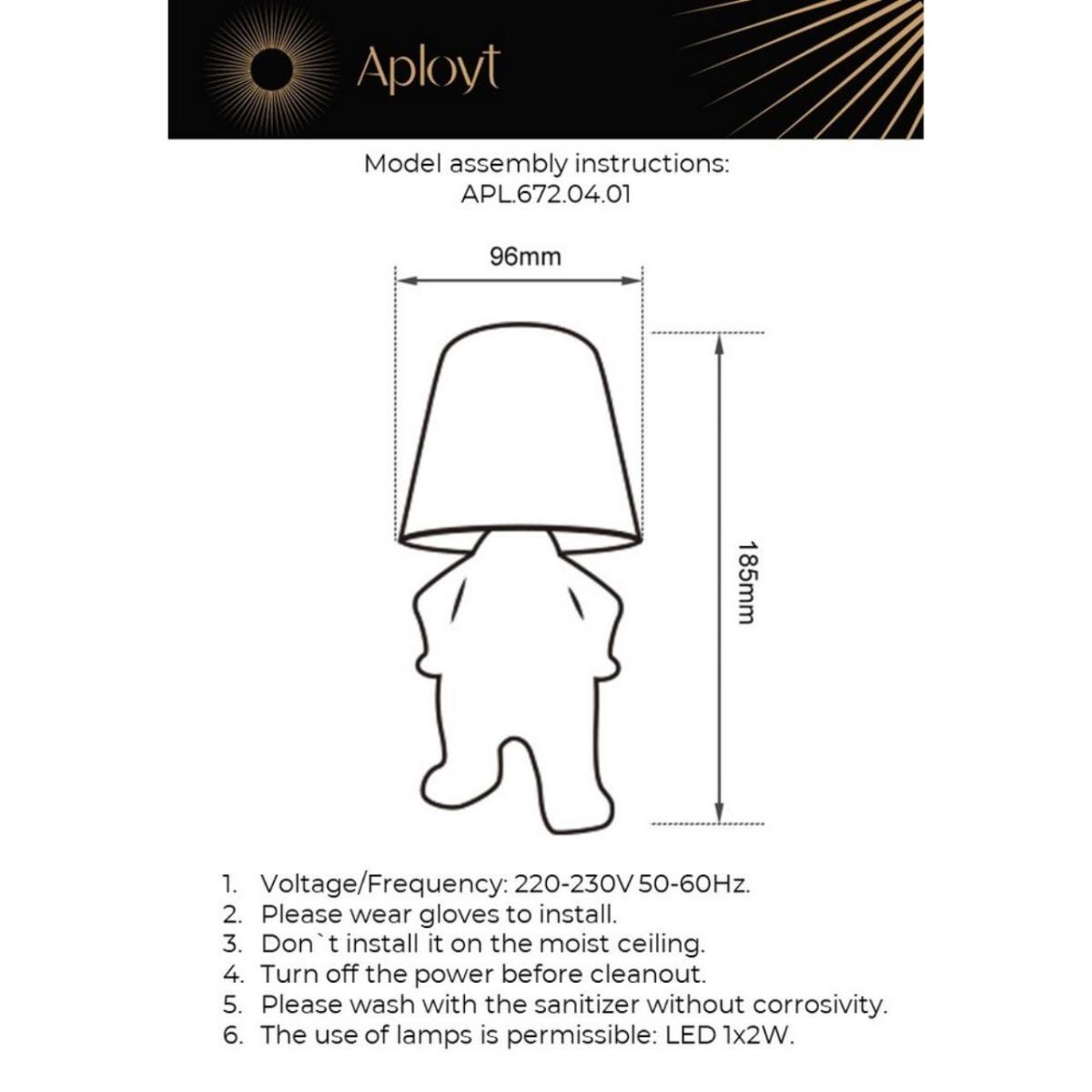 Настольная лампа Aployt Ninet APL.672.04.01