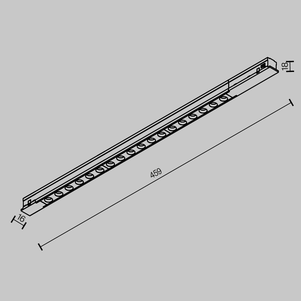 Трековый магнитный светильник Maytoni Technical Points TR232-2-15W4K-B