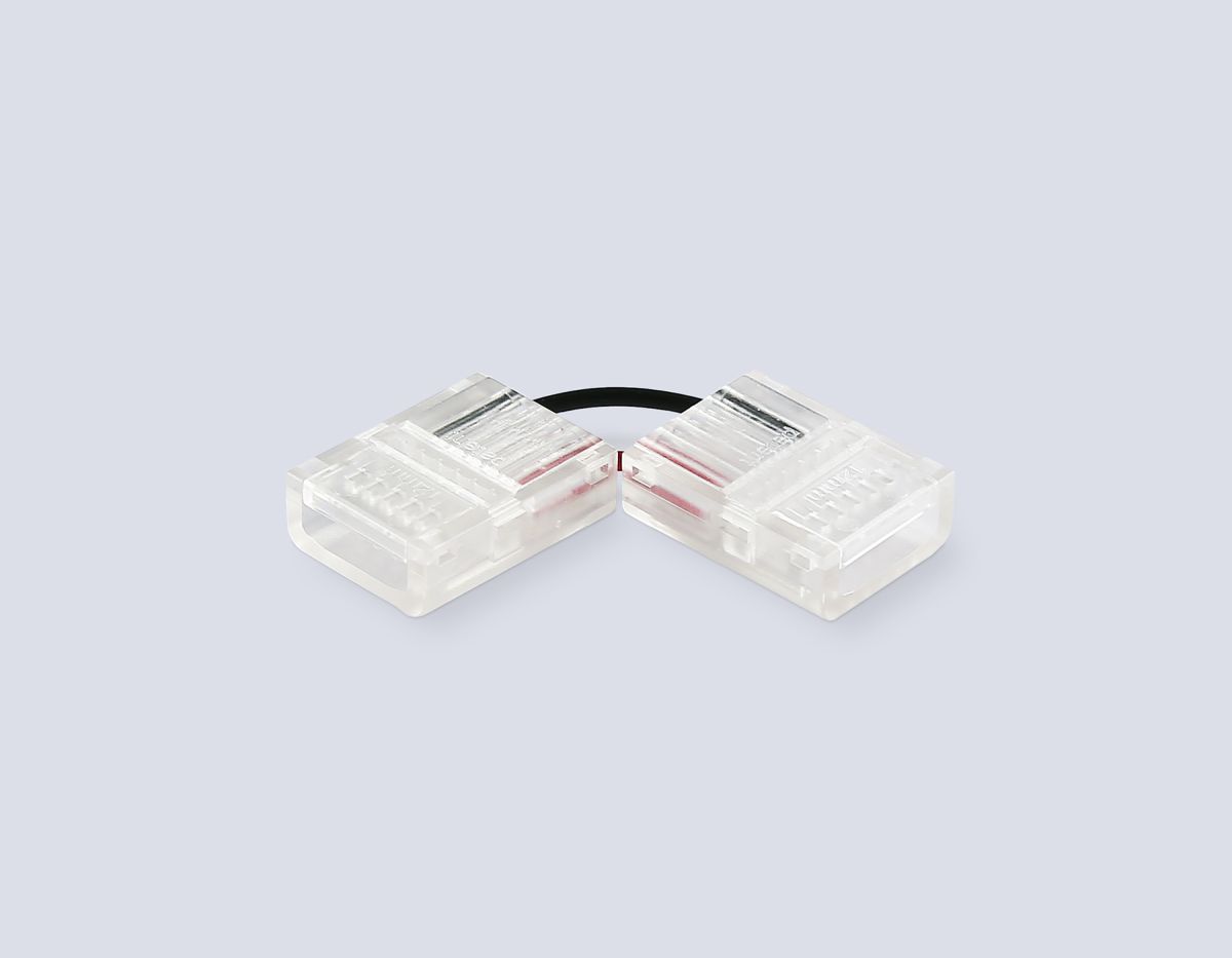 Соединитель угловой Ambrella Light Illumination COB 12/24V для лент 12mm (2 конт.) (10шт. в комплекте) GS6871