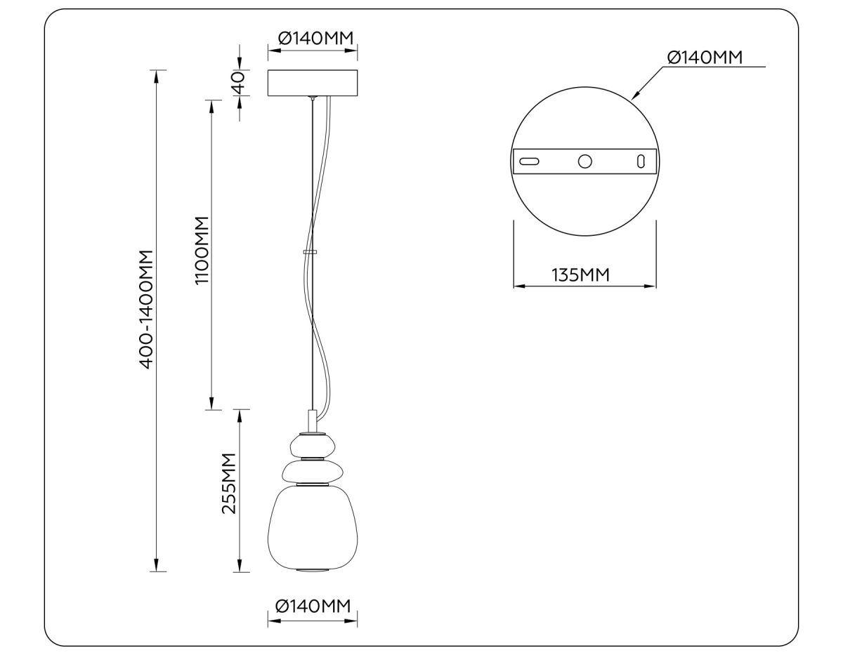Подвесной светильник Ambrella Light High Light Ceramo Modern LH53161