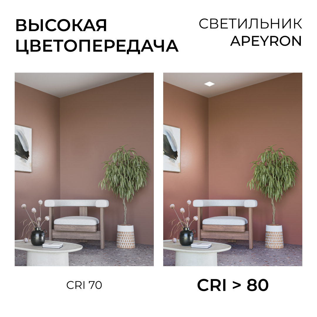 Встраиваемая светодиодная панель Apeyron 3 ССT 06-166