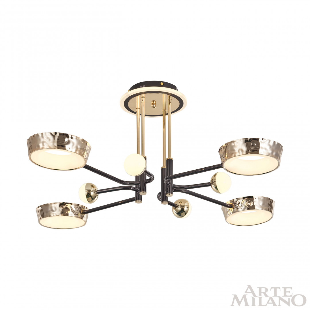 Потолочная люстра Arte Milano Ferrara 273210/8 BK/GD
