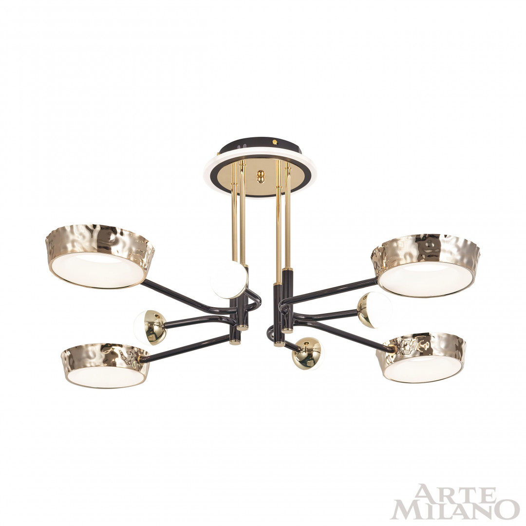 Потолочная люстра Arte Milano Ferrara 273210/8 BK/GD