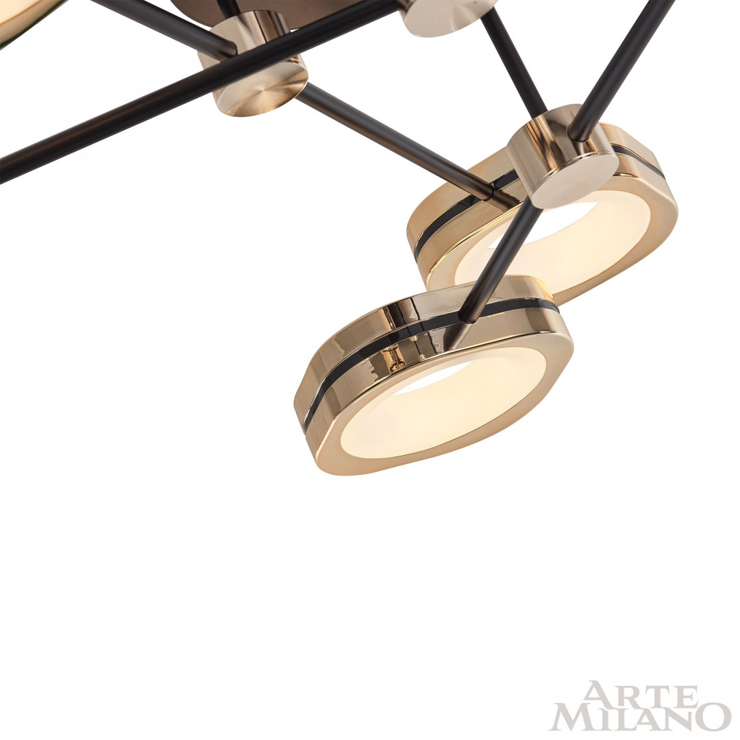 Потолочный светильник Arte Milano Ferrara 277999/6 BK/GD