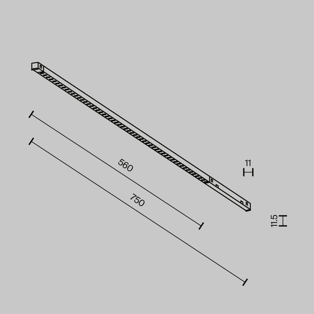 Трековый магнитный светильник Maytoni Technical Points Exility X TR241-4-12WTW-DSZ-B