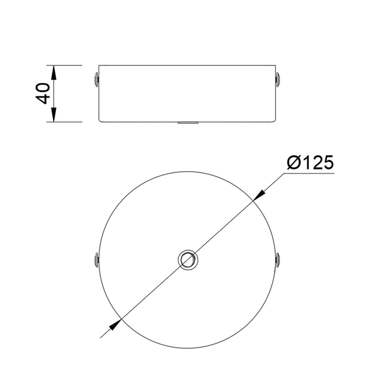 Основание потолочное 1L Mantra Modular Light Florones 9354