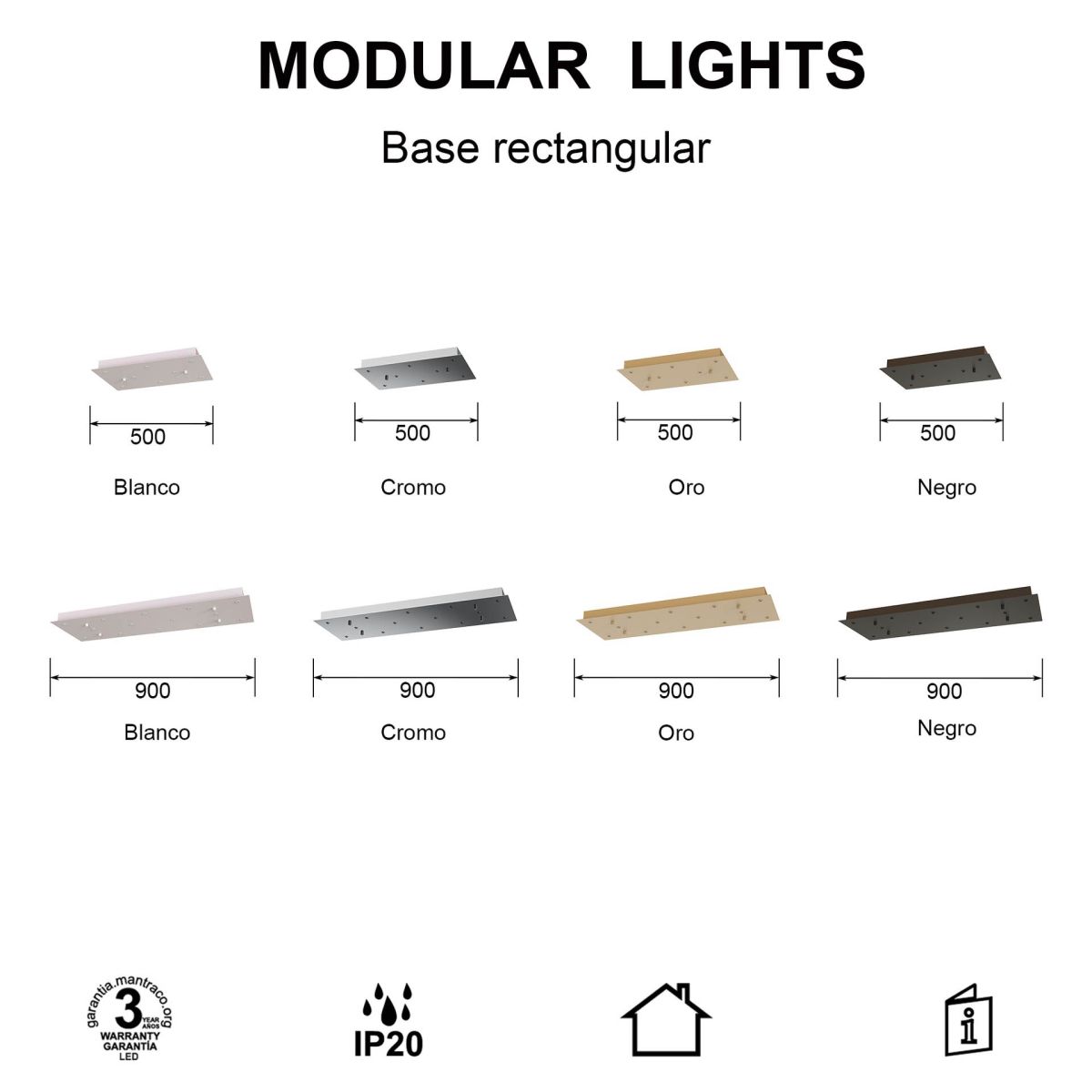 Основание потолочное 8L Mantra Modular Light Florones 9387