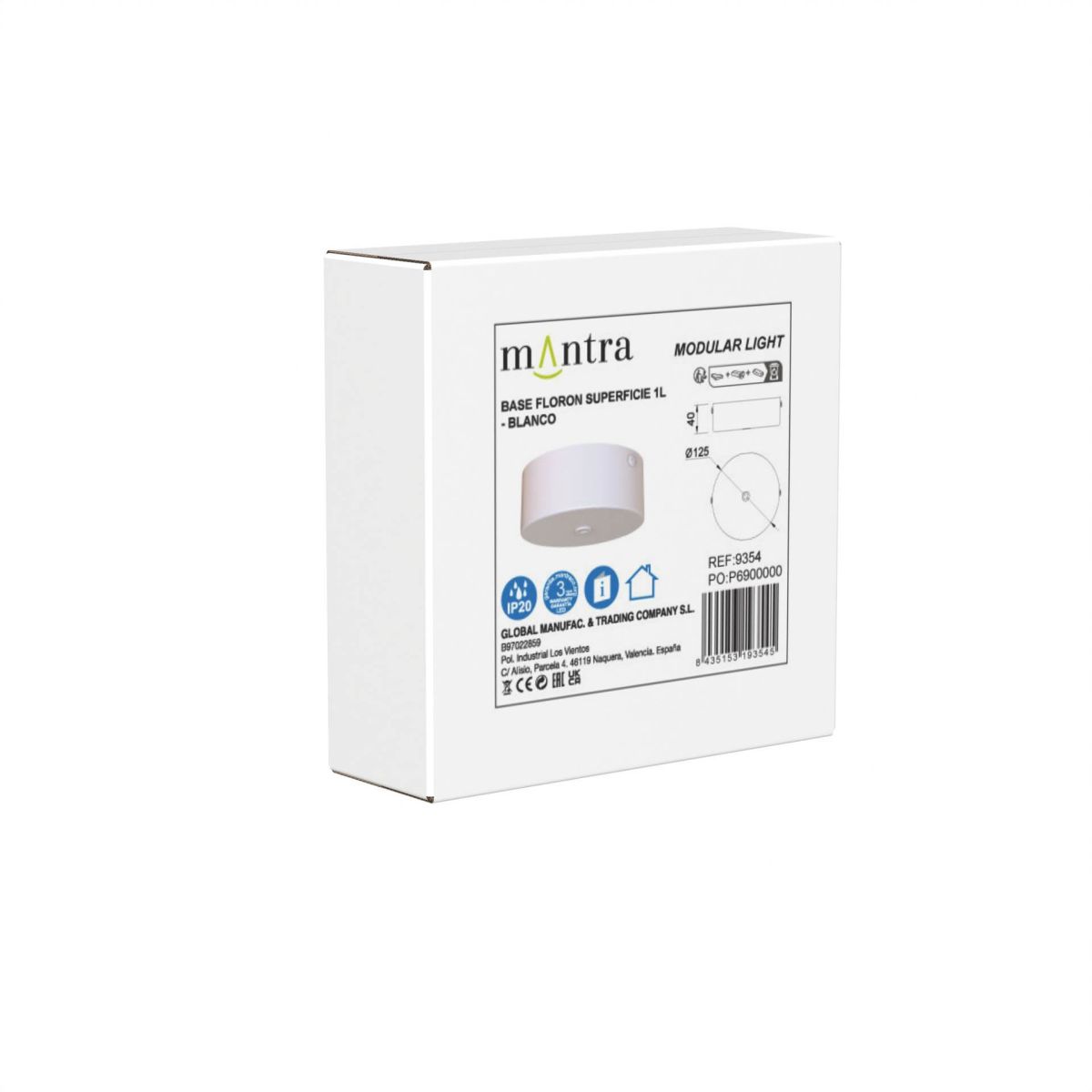Подвесной светильник Mantra Arrecife 9354+9211 (1L)