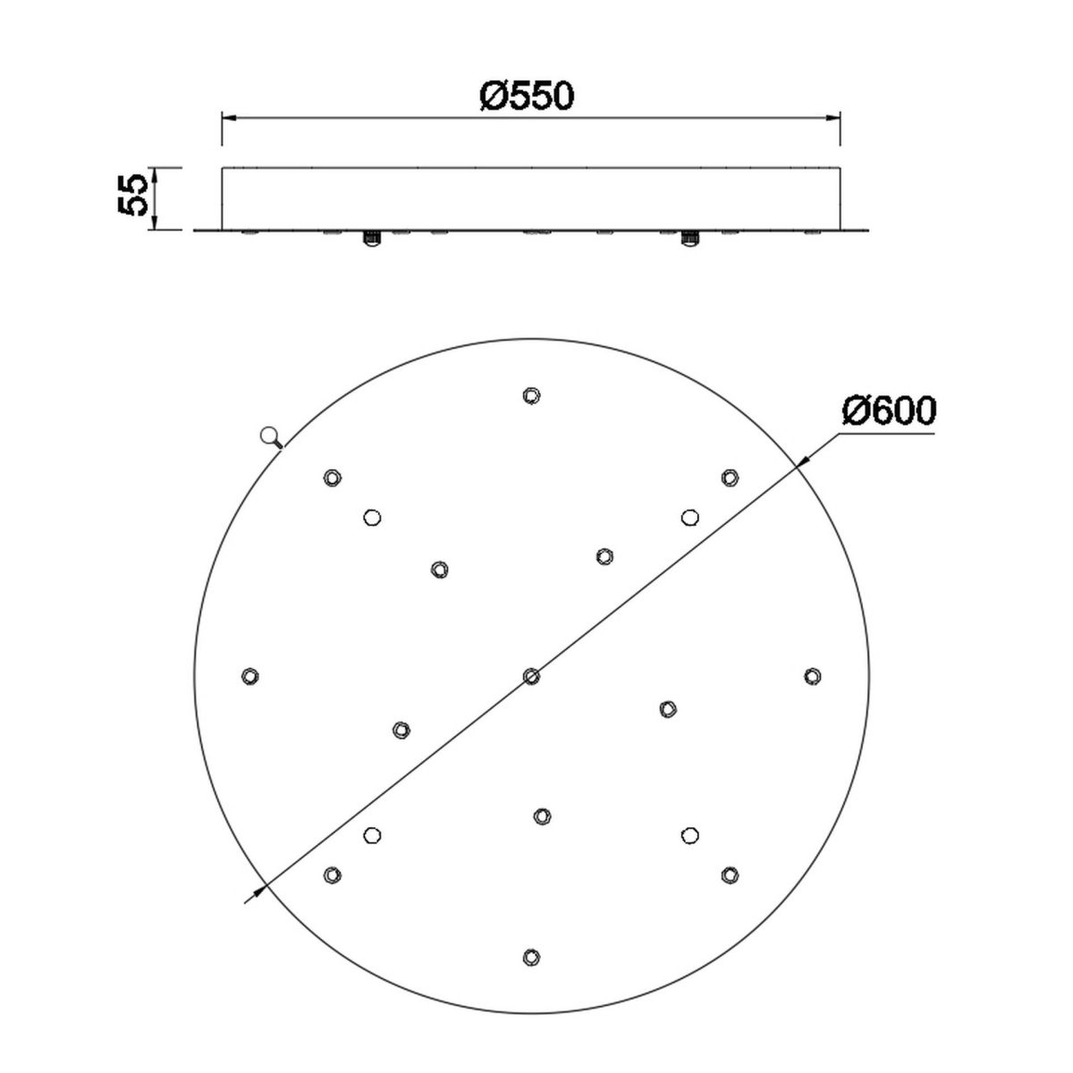 Подвесная люстра Mantra Boomerang 9370+9235 (14L)