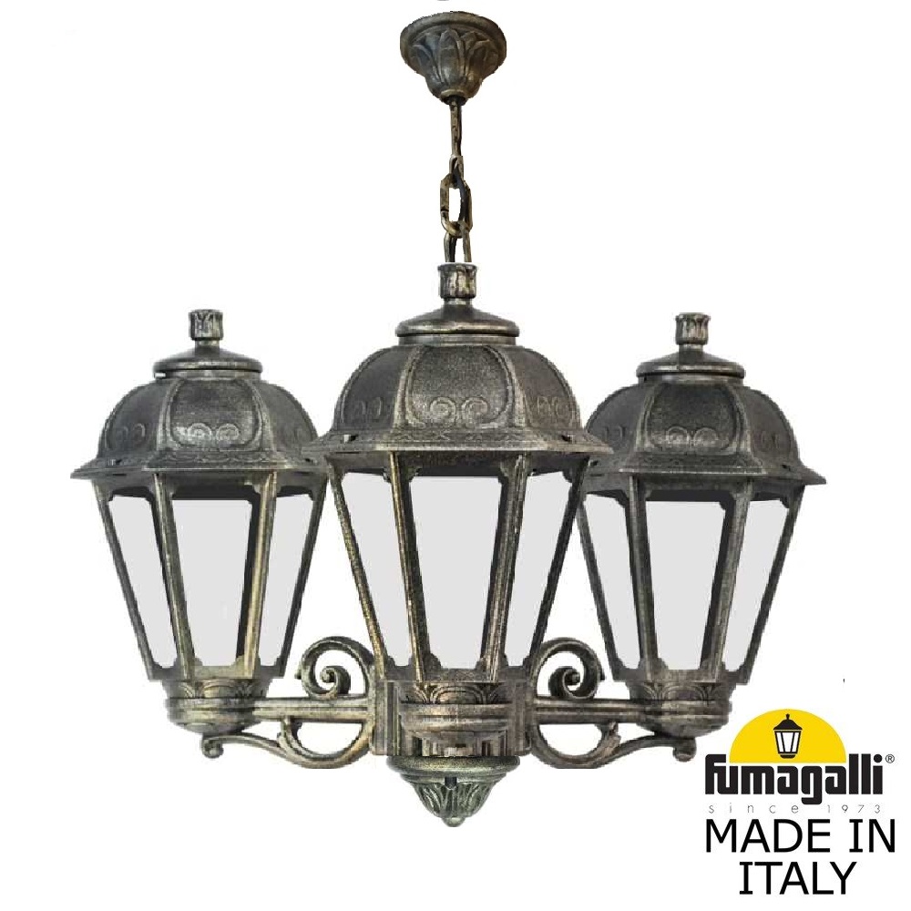 Уличный подвесной светильник Fumagalli SICHEM/SABA 3L K22.120.S30.BXE27