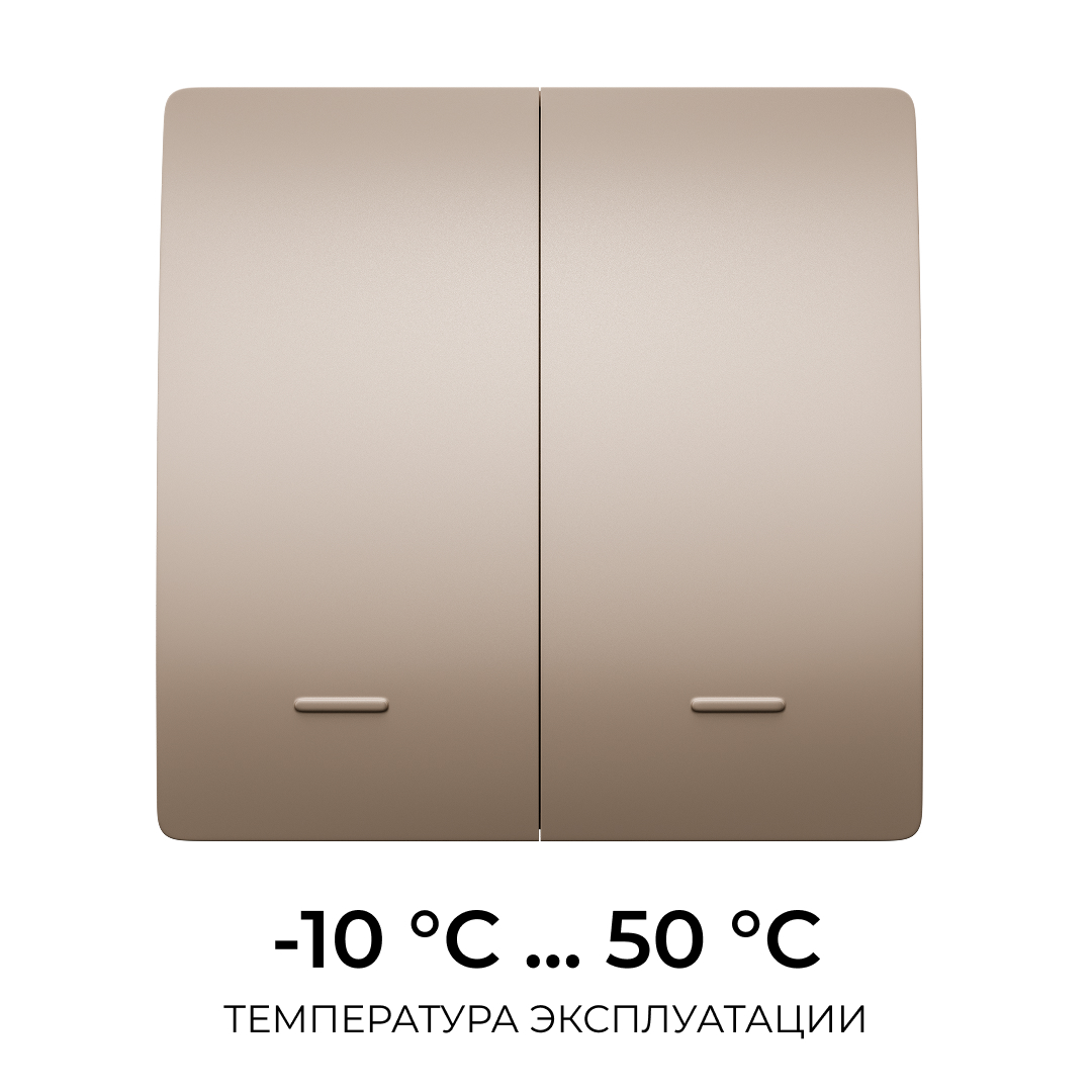 Выключатель кинетический 2кл., IP44, 2,4 ГГц, Smart, беж. Apeyron 04-76