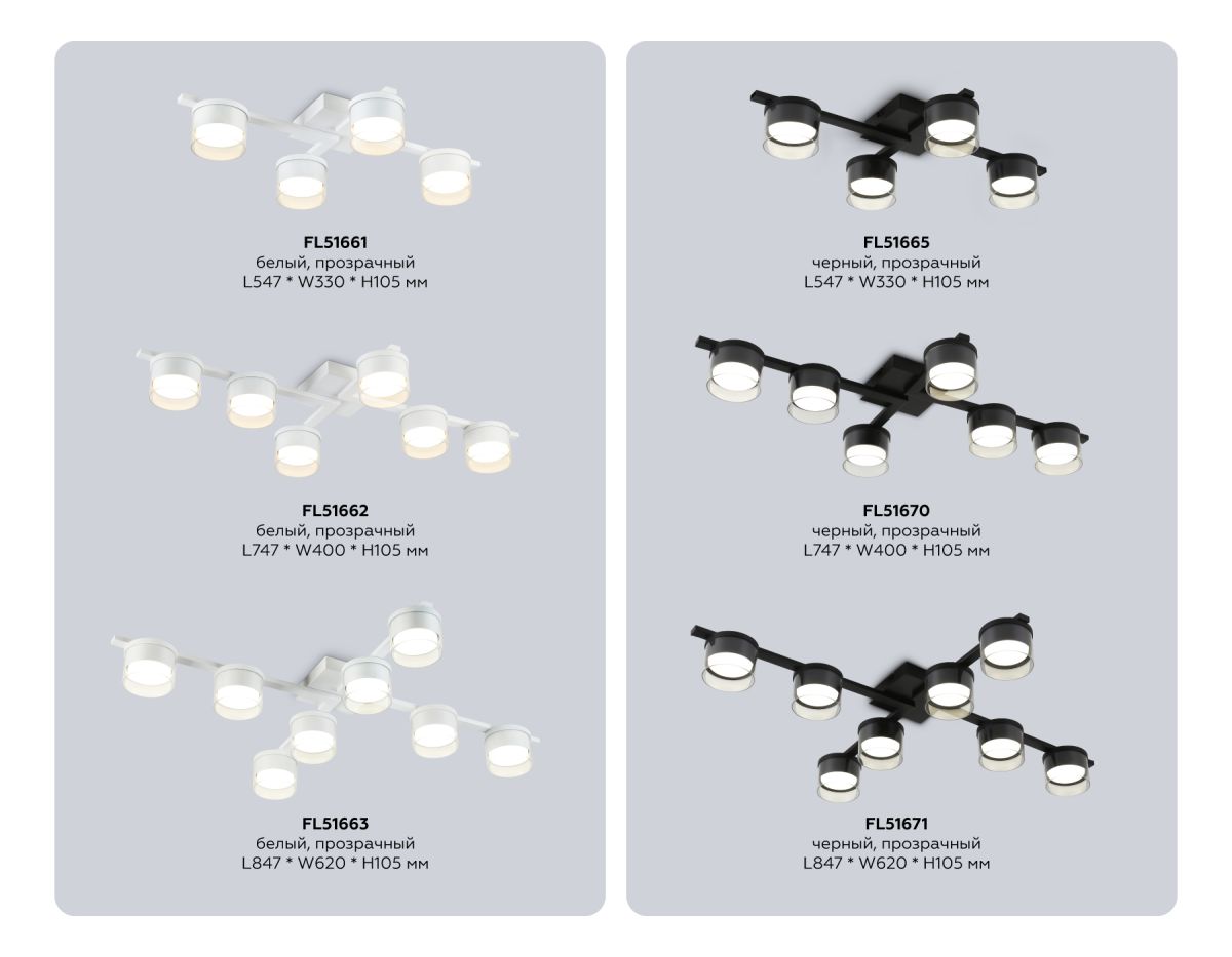 Потолочный светильник Ambrella Light Comfort FL51662