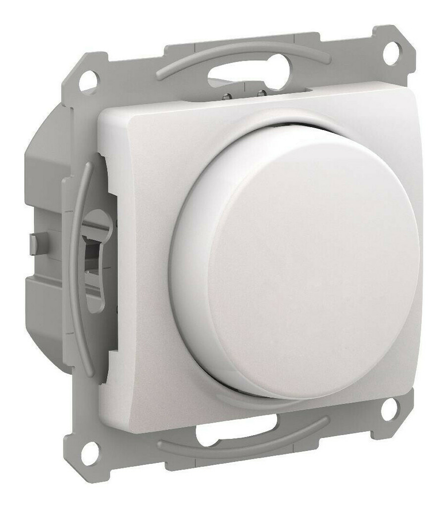 Светорегулятор (диммер) повор-нажим, LED, RC, 400Вт, мех. Systeme Electric Glossa Перламутр GSL000623