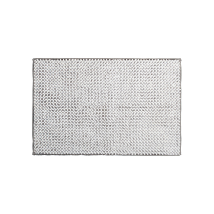 Коврик для ванной комнаты, 50x80 см, шенилл, серый, IDDIS, BC01P58i12