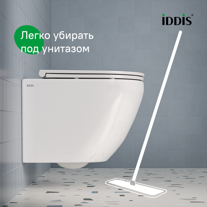 Унитаз подвесной безободковый, Бланко Кью (Blanco Q), IDDIS, BLQNDSEI25
