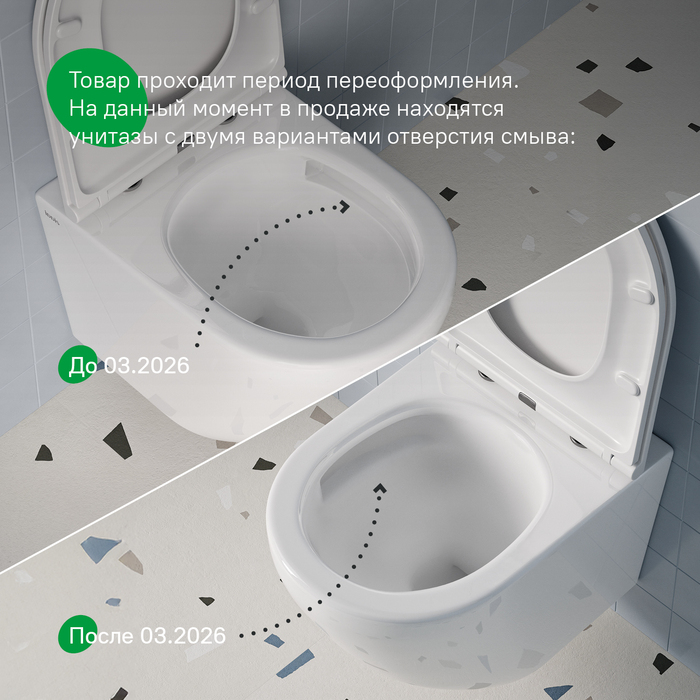 Унитаз подвесной безободковый, Бланко Кью (Blanco Q), IDDIS, BLQNDSEI25