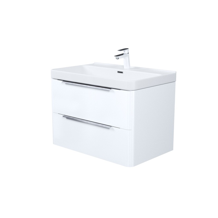 Тумба с умывальником, подвесная, 80 см, белый, Клауд Икс (Cloud X), IDDIS, CLX80W0i95K подходит умыв. 0178000i28