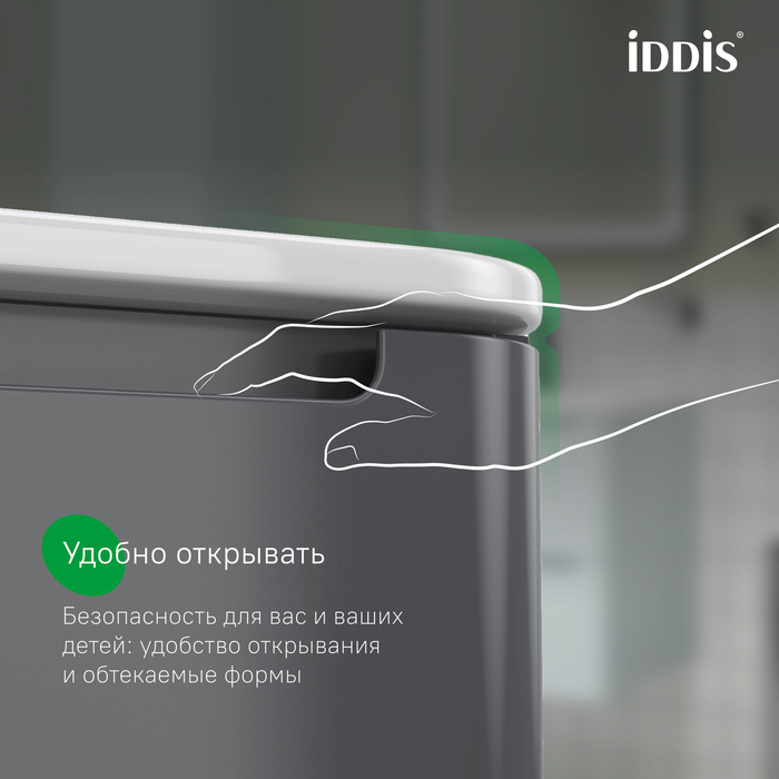 Тумба с умывальником, подвесная, 100 см, темно-серый, Эдифис (Edifice), IDDIS, EDI10D0i95K  подходит умыв. 0101000i28
