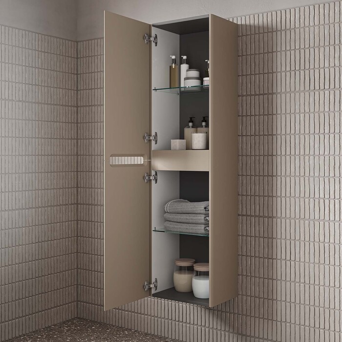 Пенал подвесной, 40 см, капучино, Эдифис (Edifice), IDDIS, EDI40C0i97