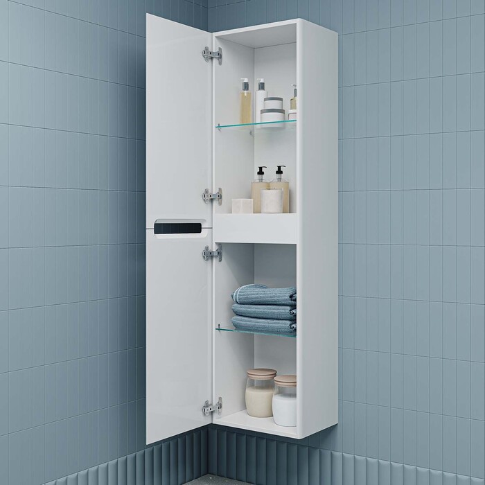 Пенал подвесной, 40 см, Эдифис (Edifice), белый, IDDIS, EDI40W0i97