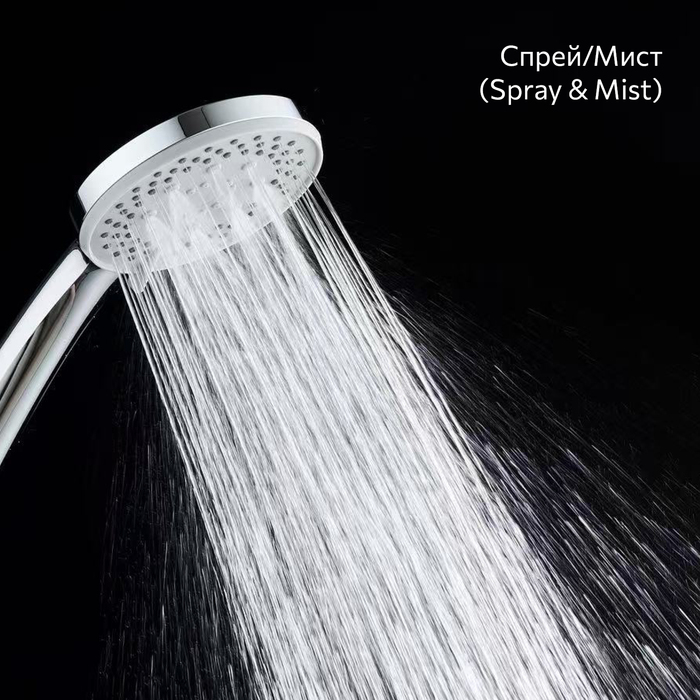 Лейка для душа, 5F, хром глянцевый, Эссеншл (Essential), Milardo, ESS5F10M18