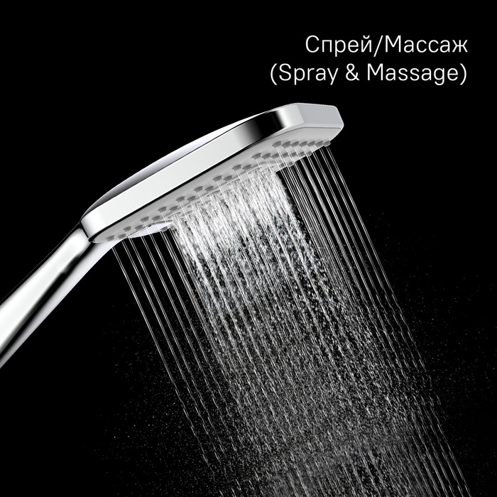 Лейка для душа, 3F, Идеал Спа (Ideal Spa), Milardo, ILS3FCSM18