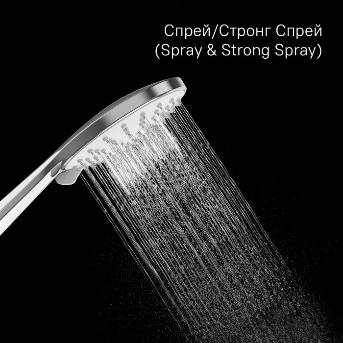 Лейка для душа, 5F, Идеал Спа (Ideal Spa), Milardo, ILS5FCRM18