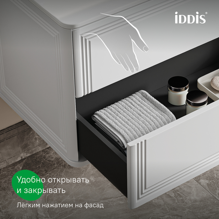 Тумба с умывальником, подвесная, 80 см, белый, Оксфорд Нео (Oxford Neo), IDDIS, OXN80W0i95K подходит умыв. 0108000i28
