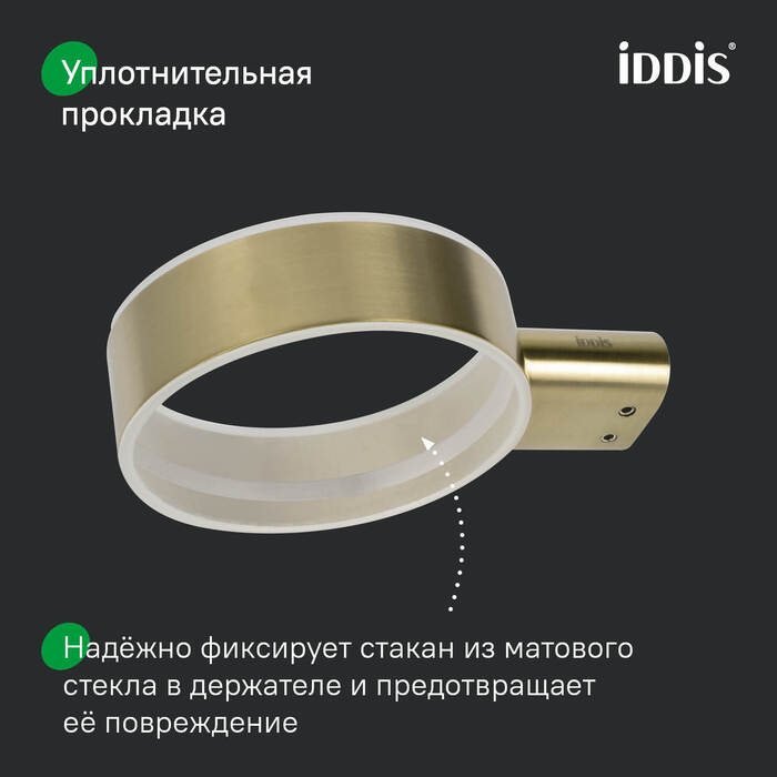 Стакан для зубных щеток, нержавеющая сталь, Петит (Petite), золото матовое, IDDIS, PETG0SGi45