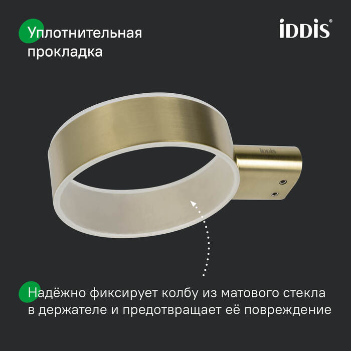 Ершик, нержавеющая сталь, Петит (Petite), золото матовое, IDDIS, PETG0SGi47