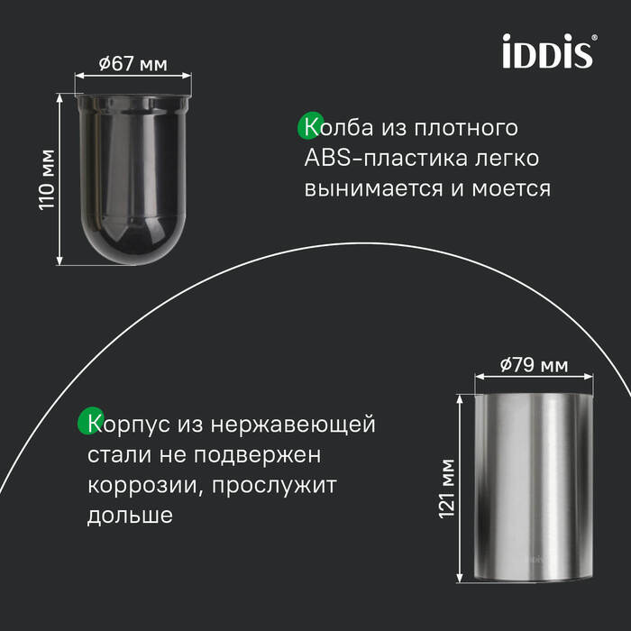 Ерш, хром матовый, 02, IDDIS, PETSSPOi47