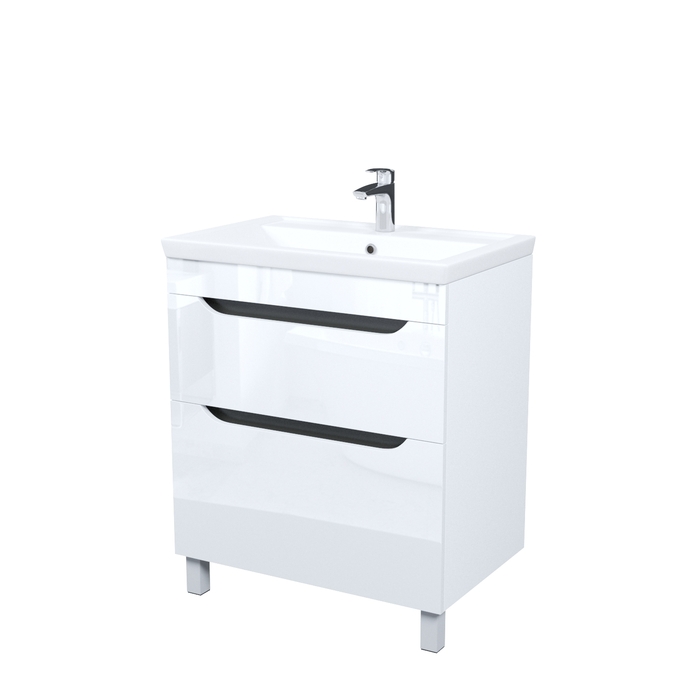 Тумба с умывальником, напольная, 70 см, белый, Рэй (Ray), IDDIS, RAY70WFi95K подходит умыв. 4077000i28