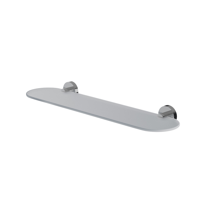 Полка, глянцевый хром, матовое стекло, сплав металлов, Сена (Sena), IDDIS, SENSSG0i44