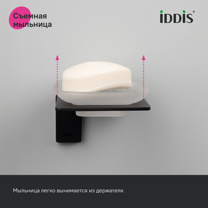 Мыльница, матовое стекло, сплав металлов, Слайд (Slide), IDDIS, SLIBSG0i42