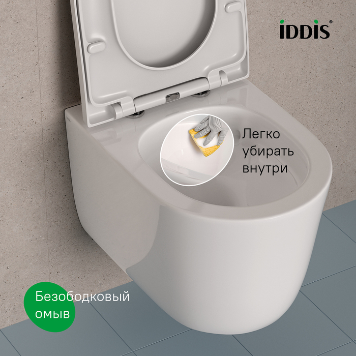 Унитаз подвесной безободковый, Слайд (Slide), IDDIS, SLIRDSEi25