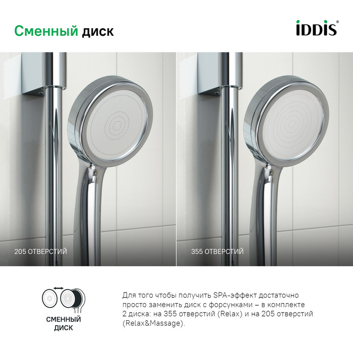 Лейка для душа, СпаХоум (SpaHome), IDDIS, SPA1F00i18