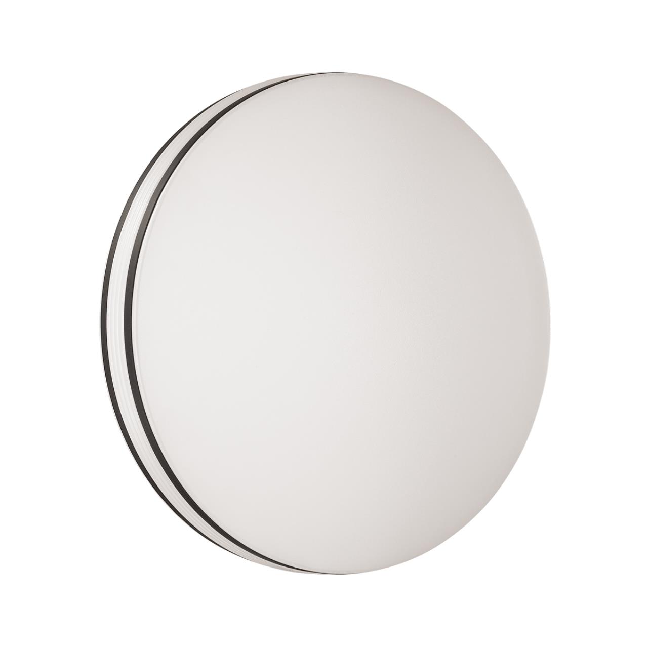 3056/DL COLOR SN 000 Светильник пластик/белый/черный LED 48Вт 3000-6500К D390 IP43 пульт ДУ/RGB/LampSmart LOBIO RGB