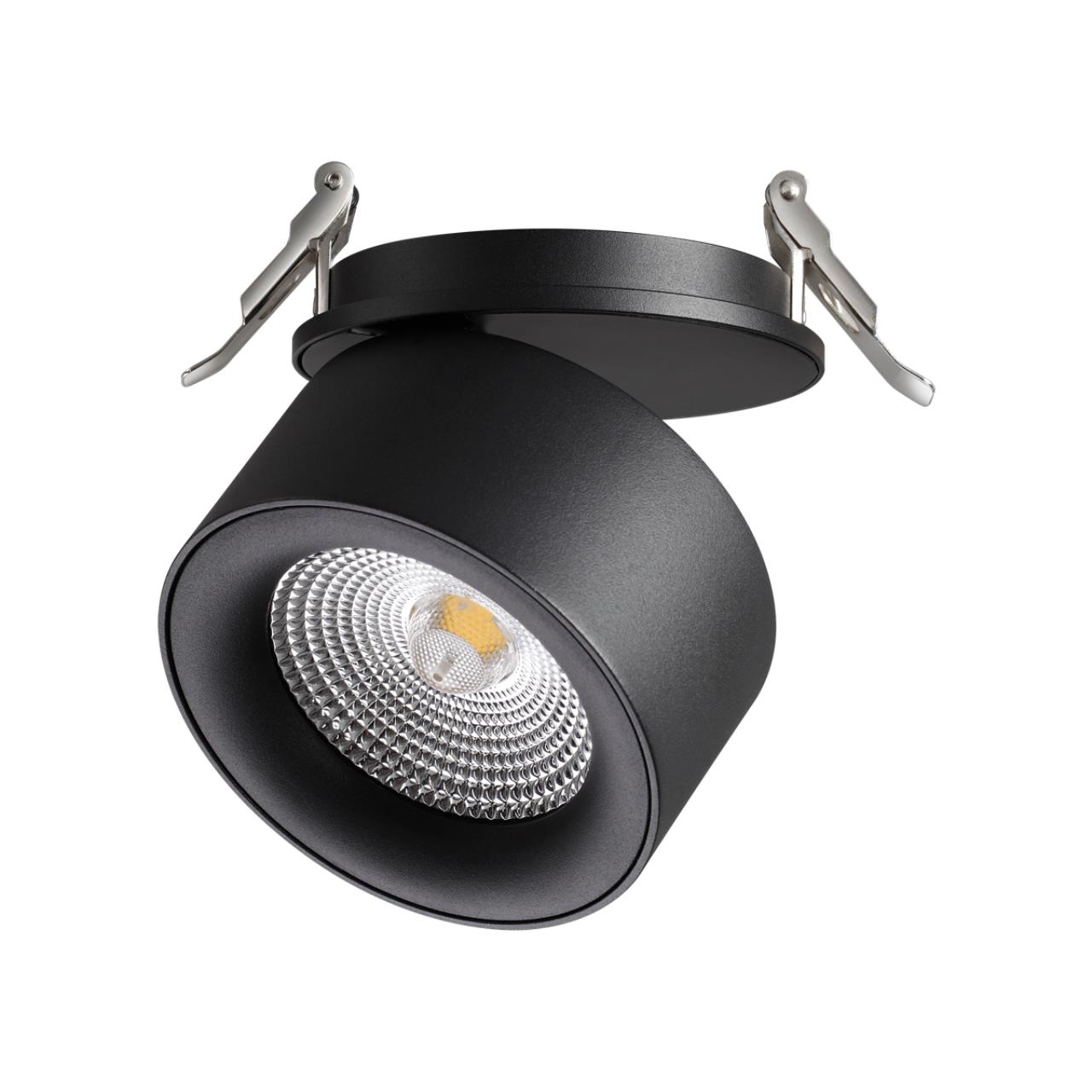 358783 SPOT NT21 526 черный Светильник встраиваемый светодиодный IP20 LED 25W 4000K 2200Лм 100-265V GRODA