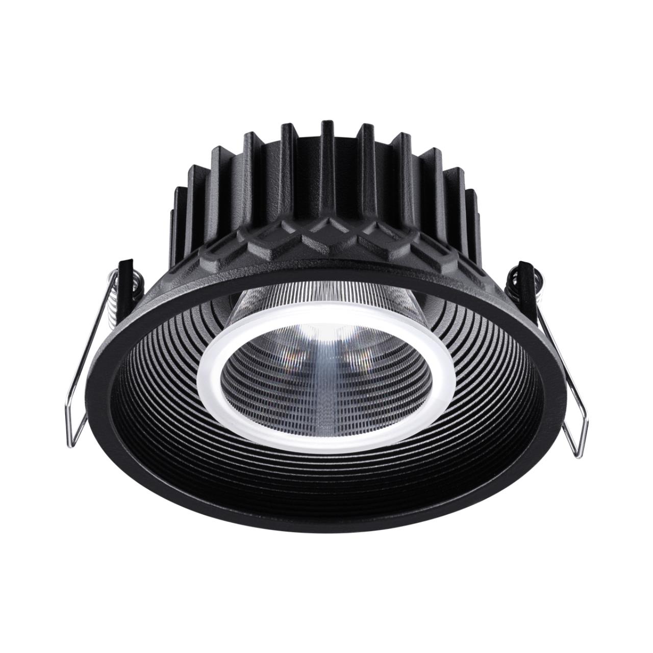358790 SPOT NT21 534 черный Светильник встраиваемый светодиодный IP20 LED 15W 4000K 1600Лм 110-265V BIND